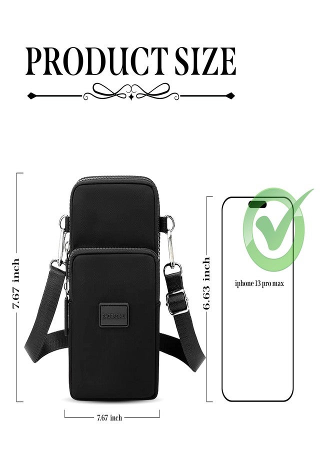 RarePicks Crossbody Phone Sling Bag For Women | Adjustable Shoulder Strap Phone Purse, Cell Phone Pouch, Small Handbag | Stylish Ladies Sling Side Bag, Wallet & Crossbody Purse For Girls - Black - Image 2